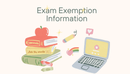  Exam Exemption Information